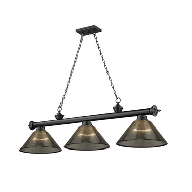 Z-Lite Cordon Three Light Billiard - 2306-3-BILL-ARCSHADE 49