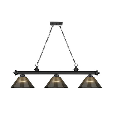 Z-Lite Cordon Three Light Billiard - 2306-3-BILL-ARCSHADE 50