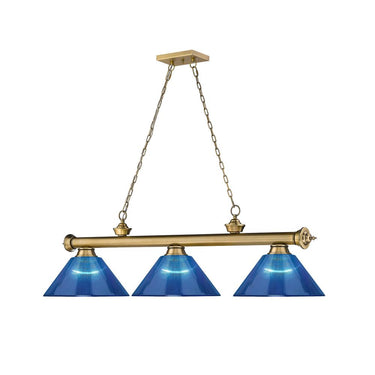 Z-Lite Cordon Three Light Billiard - 2306-3-BILL-ARCSHADE 57
