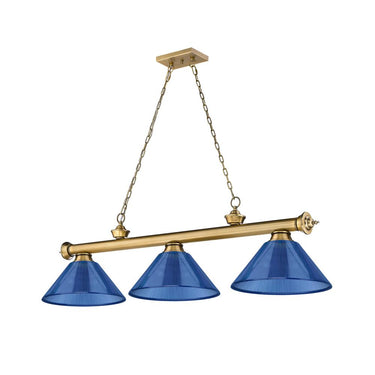 Z-Lite Cordon Three Light Billiard - 2306-3-BILL-ARCSHADE 59