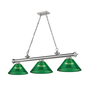 Z-Lite Cordon Three Light Billiard - 2306-3-BILL-ARCSHADE 7
