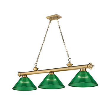 Z-Lite Cordon Three Light Billiard - 2306-3-BILL-ARCSHADE 61