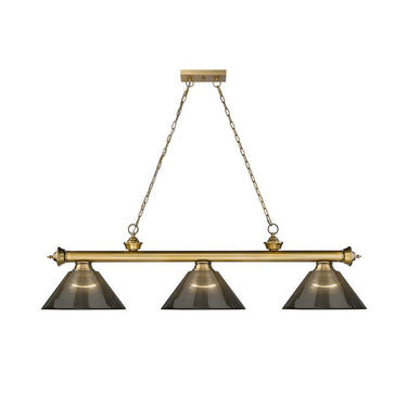 Z-Lite Cordon Three Light Billiard - 2306-3-BILL-ARCSHADE 68