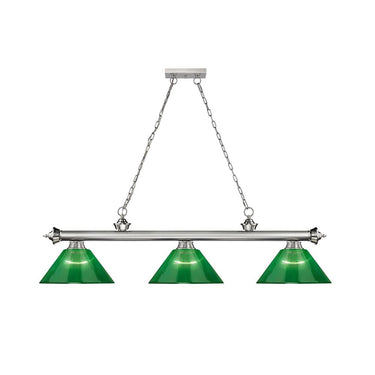 Z-Lite Cordon Three Light Billiard - 2306-3-BILL-ARCSHADE 8