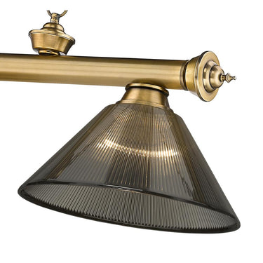 Z-Lite Cordon Three Light Billiard - 2306-3-BILL-ARCSHADE 70