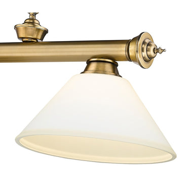 Z-Lite Cordon Three Light Billiard - 2306-3-BILL-ASHADE 70
