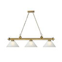Z-Lite Cordon Three Light Billiard - 2306-3-BILL-ASHADE 75