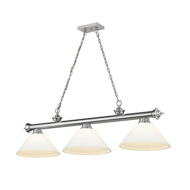 Z-Lite Cordon Three Light Billiard - 2306-3-BILL-ASHADE 