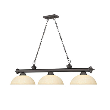 Z-Lite Cordon Three Light Billiard - 2306-3-BILL-DSHADE 30
