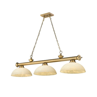Z-Lite Cordon Three Light Billiard - 2306-3-BILL-DSHADE 62