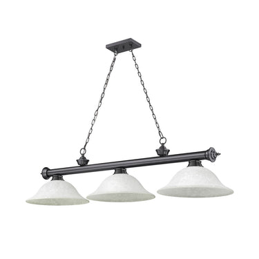 Z-Lite Cordon Three Light Billiard - 2306-3-BILL-GL16SHADE 12