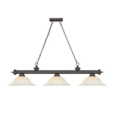Z-Lite Cordon Three Light Billiard - 2306-3-BILL-GL16SHADE 23