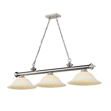 Z-Lite Cordon Three Light Billiard - 2306-3-BILL-GL16SHADE 