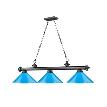Z-Lite Cordon Three Light Billiard - 2306-3-BILL-MSHADE 2
