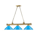 Z-Lite Cordon Three Light Billiard - 2306-3-BILL-MSHADE 30