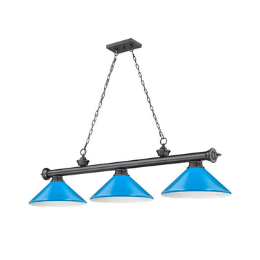 Z-Lite Cordon Three Light Billiard - 2306-3-BILL-MSHADE 4