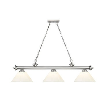 Z-Lite Cordon Three Light Billiard - 2306-3-BILL-PSHADE 25