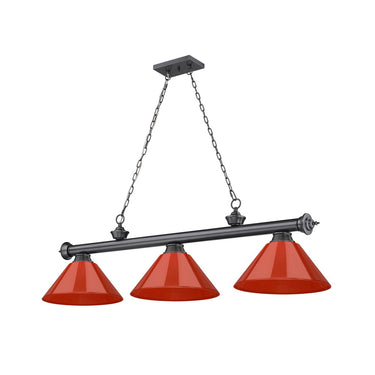 Z-Lite Cordon Three Light Billiard - 2306-3-BILL-PSHADE 34