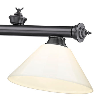 Z-Lite Cordon Three Light Billiard - 2306-3-BILL-PSHADE 40