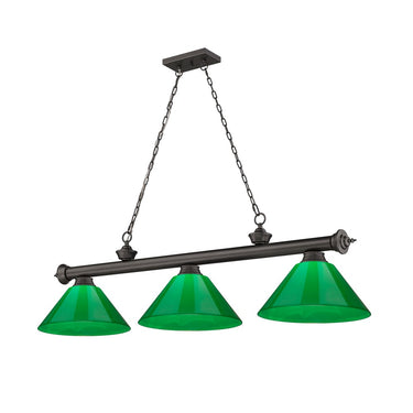 Z-Lite Cordon Three Light Billiard - 2306-3-BILL-PSHADE 44