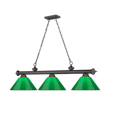 Z-Lite Cordon Three Light Billiard - 2306-3-BILL-PSHADE 46