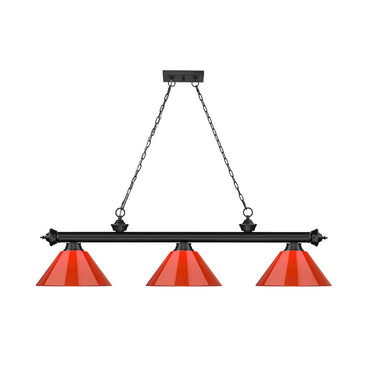 Z-Lite Cordon Three Light Billiard - 2306-3-BILL-PSHADE 52