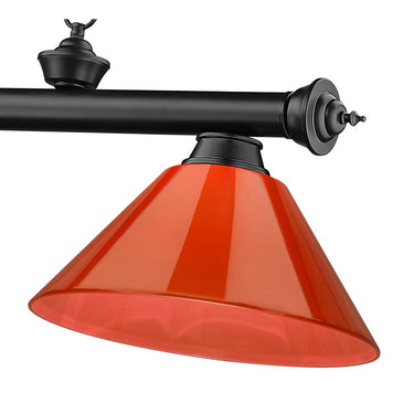 Z-Lite Cordon Three Light Billiard - 2306-3-BILL-PSHADE 54