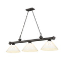 Z-Lite Cordon Three Light Billiard - 2306-3-BILL-PSHADE 57