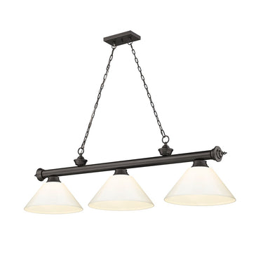 Z-Lite Cordon Three Light Billiard - 2306-3-BILL-PSHADE 57
