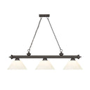 Z-Lite Cordon Three Light Billiard - 2306-3-BILL-PSHADE 58