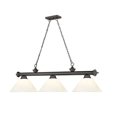 Z-Lite Cordon Three Light Billiard - 2306-3-BILL-PSHADE 59