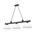 Z-Lite Cordon Three Light Billiard - 2306-3-BILL-PSHADE 61