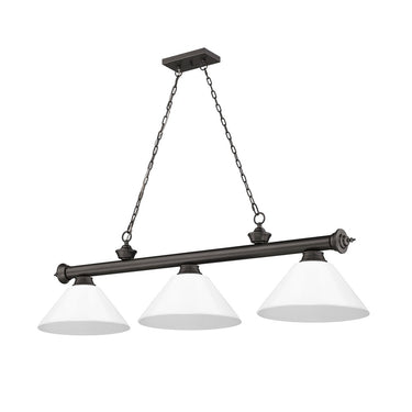 Z-Lite Cordon Three Light Billiard - 2306-3-BILL-PSHADE 61