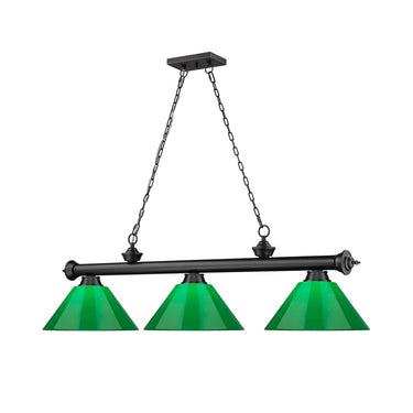 Z-Lite Cordon Three Light Billiard - 2306-3-BILL-PSHADE 66