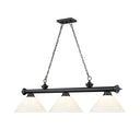 Z-Lite Cordon Three Light Billiard - 2306-3-BILL-PSHADE 75