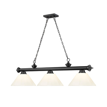 Z-Lite Cordon Three Light Billiard - 2306-3-BILL-PSHADE 75