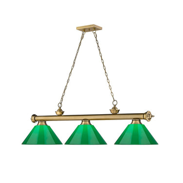 Z-Lite Cordon Three Light Billiard - 2306-3-BILL-PSHADE 82