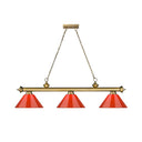 Z-Lite Cordon Three Light Billiard - 2306-3-BILL-PSHADE 87