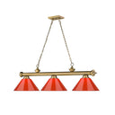 Z-Lite Cordon Three Light Billiard - 2306-3-BILL-PSHADE 88