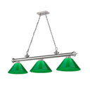 Z-Lite Cordon Three Light Billiard - 2306-3-BILL-PSHADE 