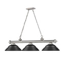 Z-Lite Cordon Three Light Billiard - 2306-3-BILL-STSHADE 40