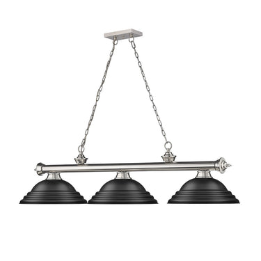 Z-Lite Cordon Three Light Billiard - 2306-3-BILL-STSHADE 40