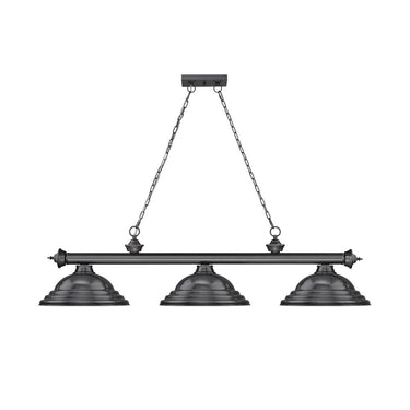 Z-Lite Cordon Three Light Billiard - 2306-3-BILL-STSHADE 60