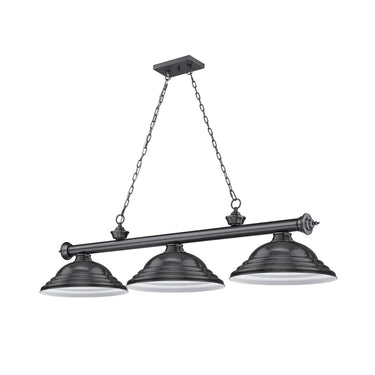Z-Lite Cordon Three Light Billiard - 2306-3-BILL-STSHADE 63