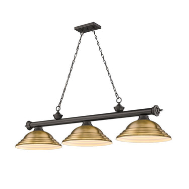Z-Lite Cordon Three Light Billiard - 2306-3-BILL-STSHADE 80