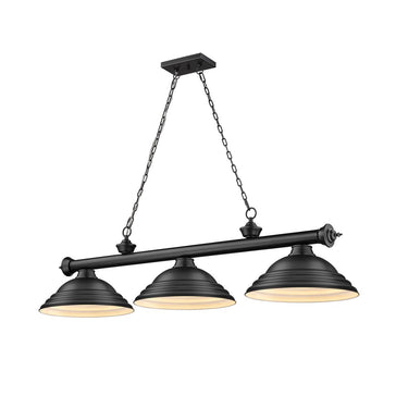 Z-Lite Cordon Three Light Billiard - 2306-3-BILL-STSHADE 114