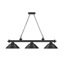 Z-Lite Cordon Three Light Billiard - 2306-3-BILL-STSHADE 115