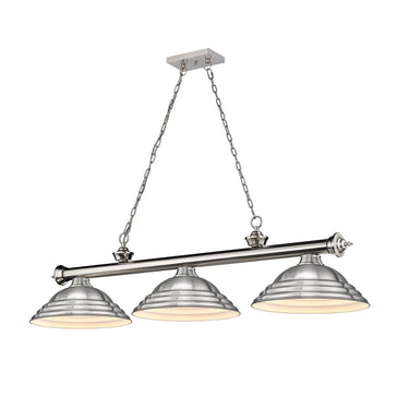 Z-Lite Cordon Three Light Billiard - 2306-3-BILL-STSHADE 