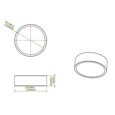 Z-Lite Coronado 24W 1 Light Flush Mount 7