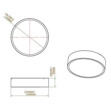 Z-Lite Coronado 40W 1 Light Flush Mount 7